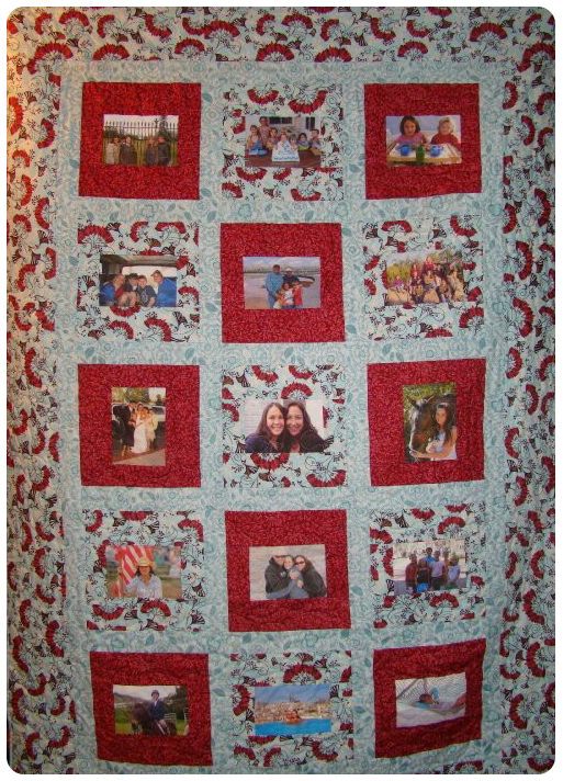 Custom Quilted Embroidery Photo Mat